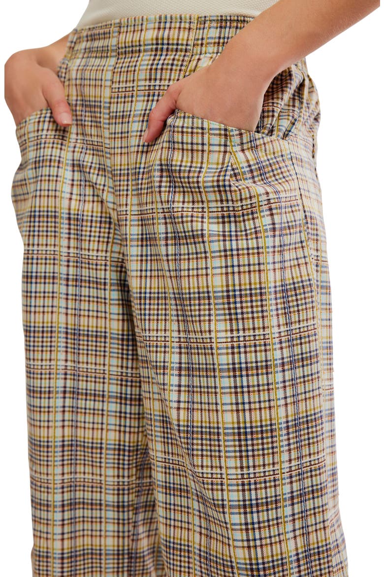 Nice Choice Stripe Pull-On Pants, Alternate, color, IVORY/ BROWN MULTI