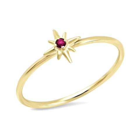 14K North Star Ring