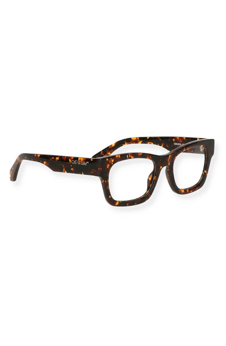 Off-White Havana 52mm Square Optical Frames, Alternate, color, Havana