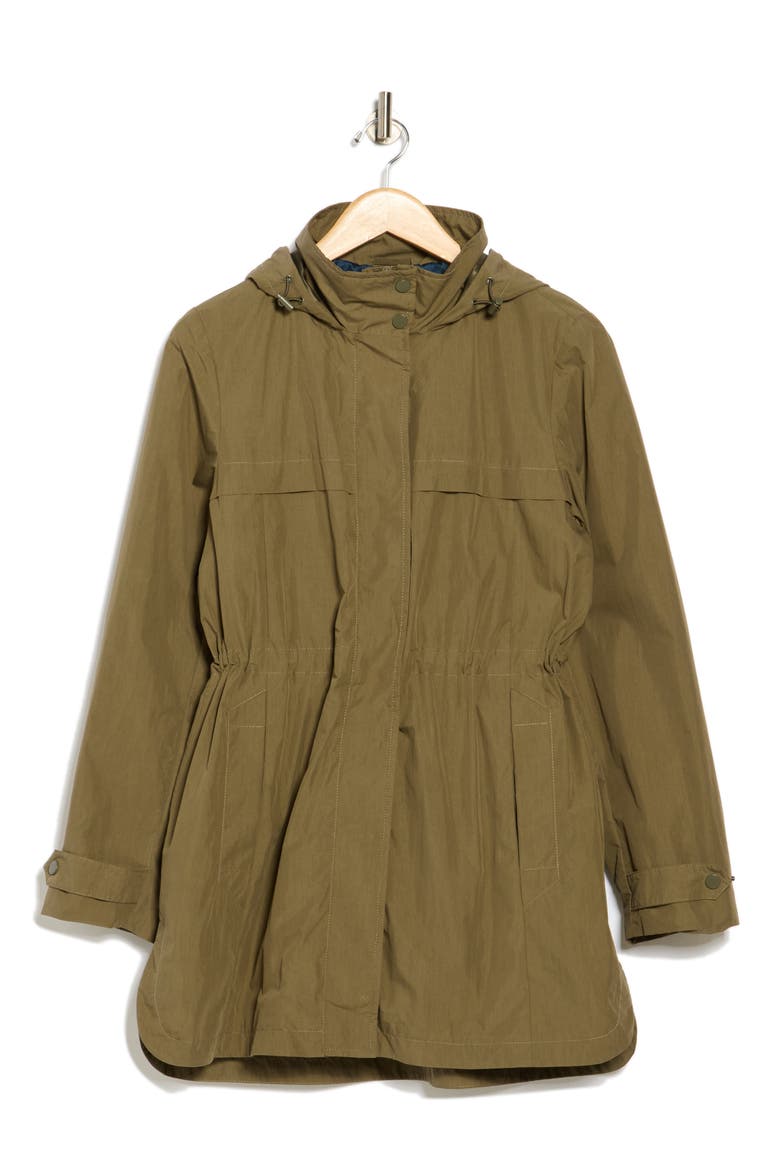 Lightweight Anorak, Alternate, color, OLIVE/ PLAID