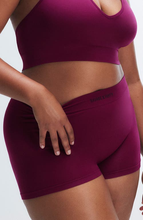 Savage X Fenty Seamless Boyshorts In Purple