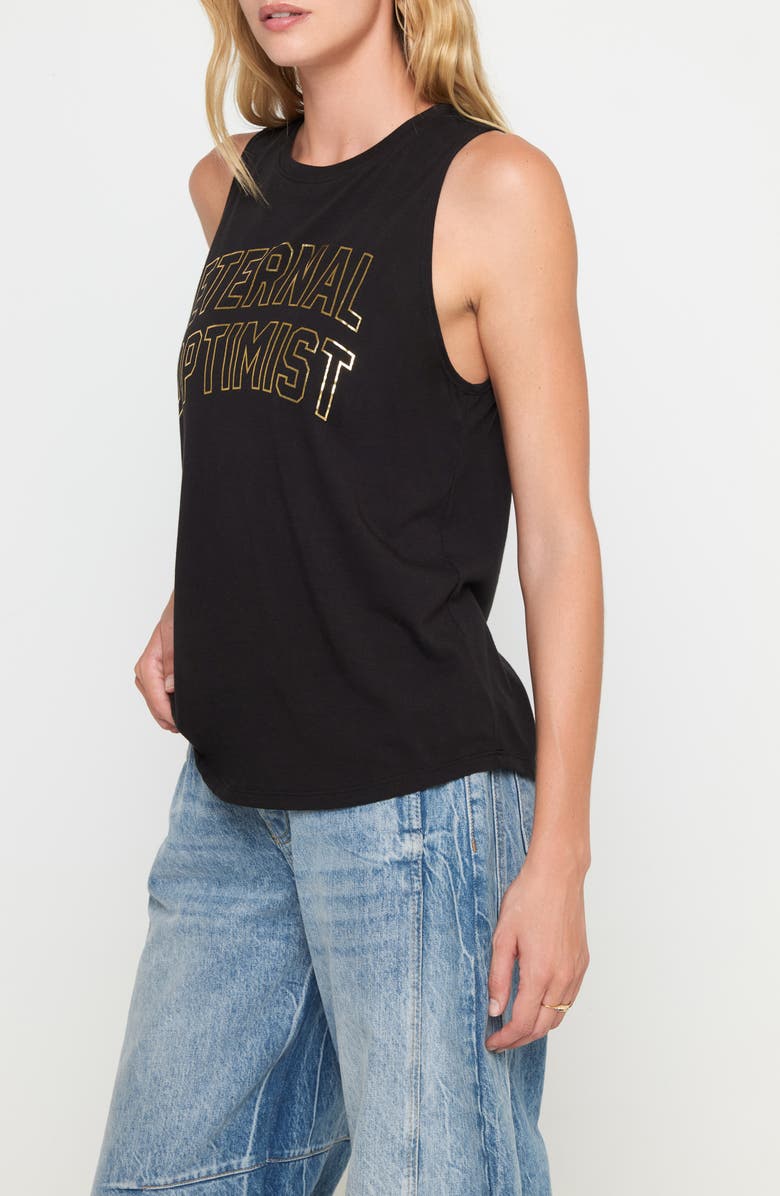Spiritual Gangster Eternal Optimist Jade Logo Tank, Alternate, color, Black