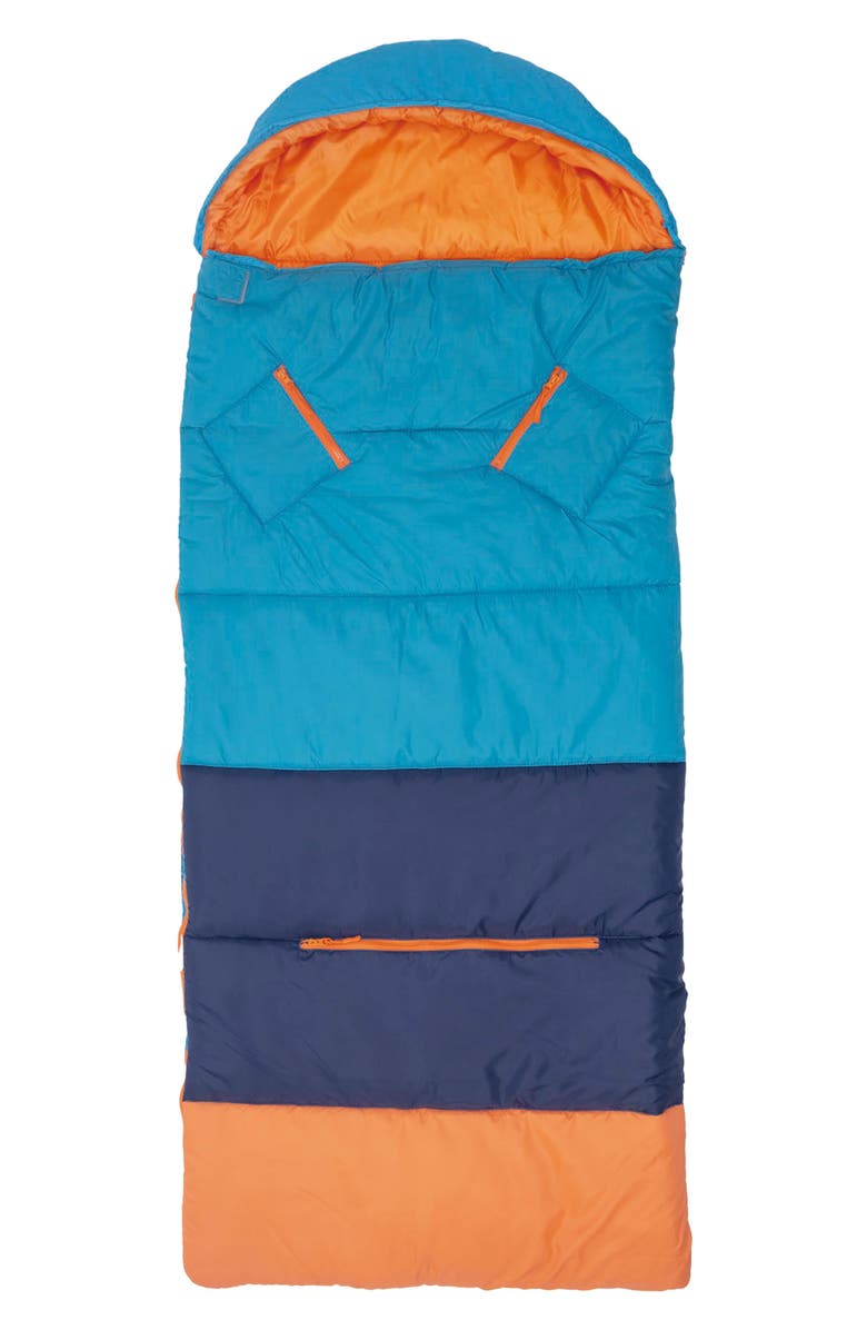 mimish Kids' Sleep-n-Pack Sleeping Bag Backpack, Alternate, color, Blue Multi