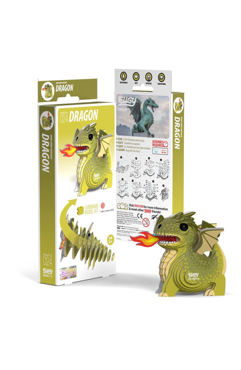 Eugy Puzzles Dragon 3D Puzzle, Main, color,
