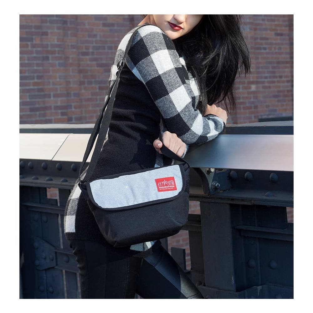 Manhattan Portage Midnight Mini NY Crossbody Bag, Alternate, color, Grey