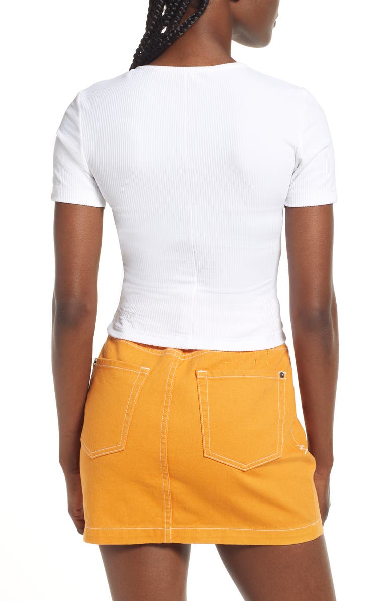 Ksubi Charmed Rib Keyhole T-Shirt, Alternate, color, 