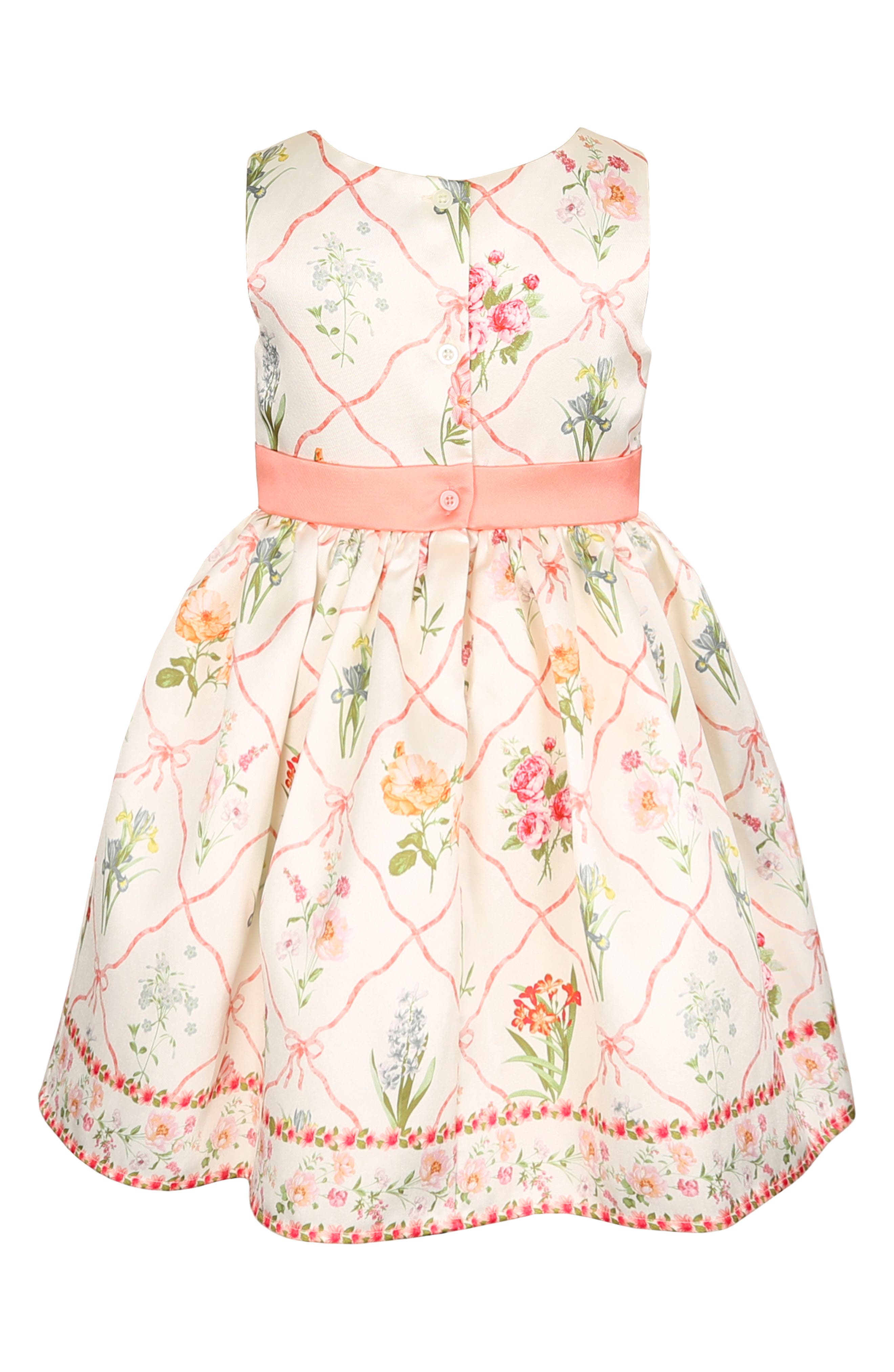 Zunie Kids' Border Print Mikado Party Dress — фото 3