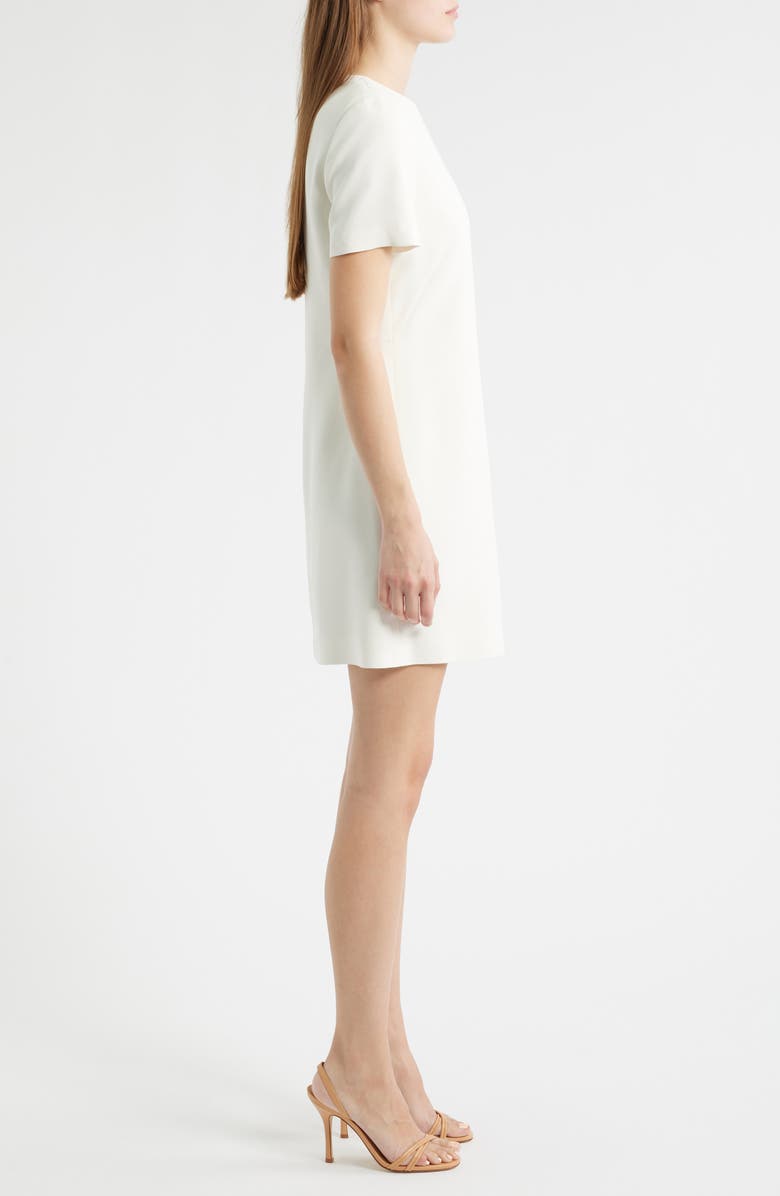 BOSS Short Sleeve Sheath Dress, Alternate, color, Soft Cream