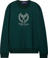 Ralph Lauren Purple Label Embroidered Cotton & Cashmere Sweatshirt