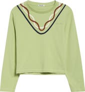 Bode Sidewinder Long Sleeve Cotton T-Shirt