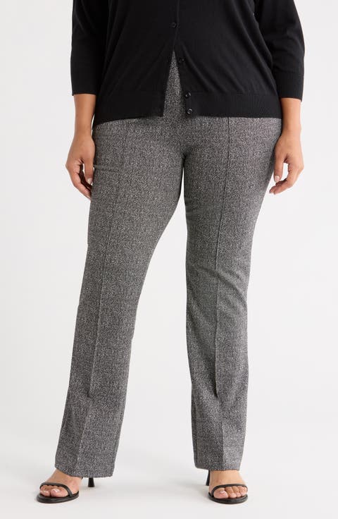 Elysse Stretch Ponte Jacquard Wide Leg Pants