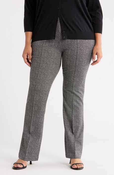 Elysse Stretch Ponte Jacquard Wide Leg Pants