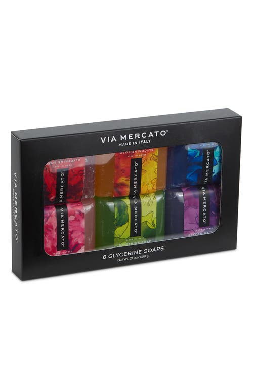 Via Mercato Set Of 6 Assorted Soaps In Multi