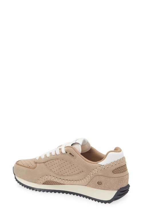 Rag & Bone Drift Runner In Taupe Suede
