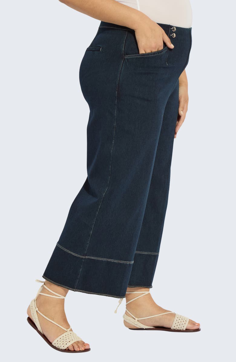 Lysse Dion Sailor Palazzo Pants, Alternate, color, Indigo