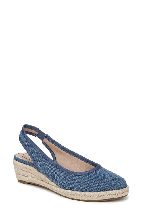 Lifestride Women's Kayden Slingback Wedge Espadrilles In Blue