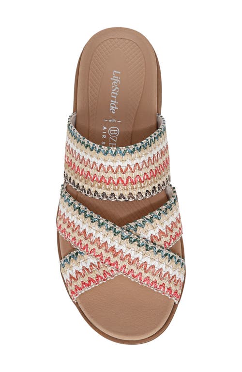 Bzees Fiona Wedge Sandal In Beige