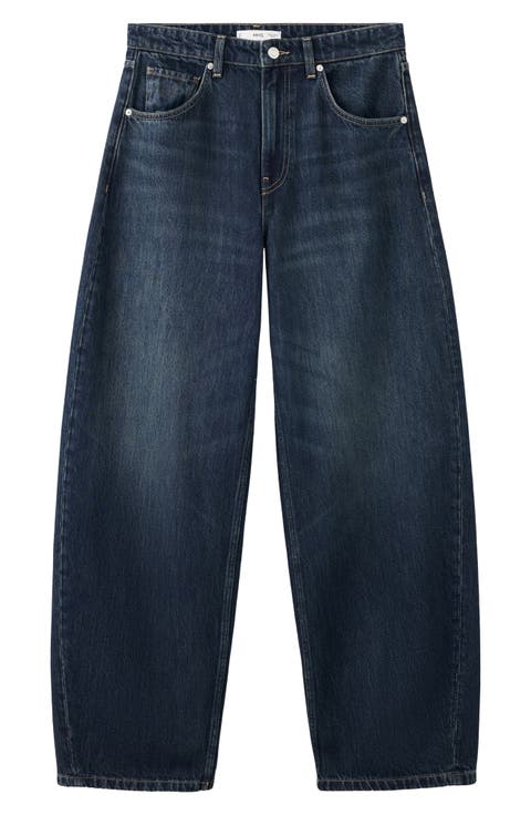 Mid Rise Balloon Leg Jeans