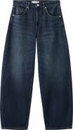 MANGO Mid Rise Balloon Leg Jeans