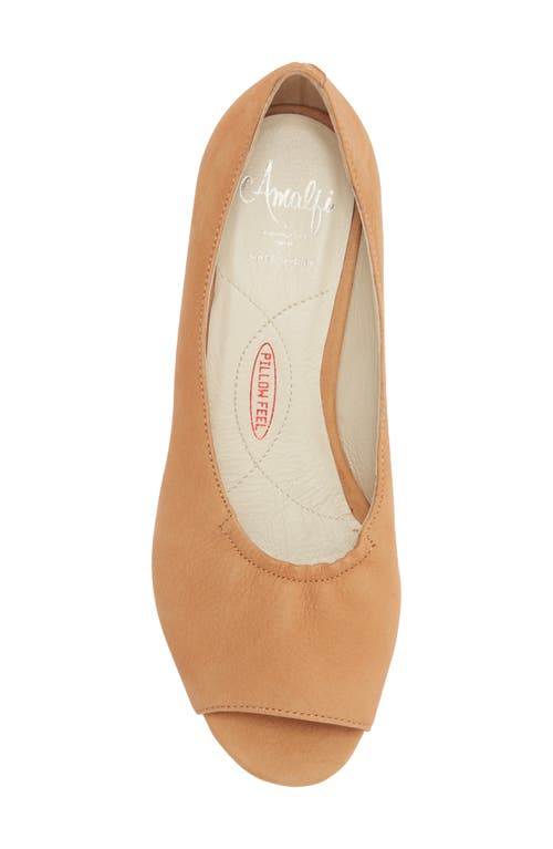 Amalfi By Rangoni Damien Peep Toe Pump In Brown