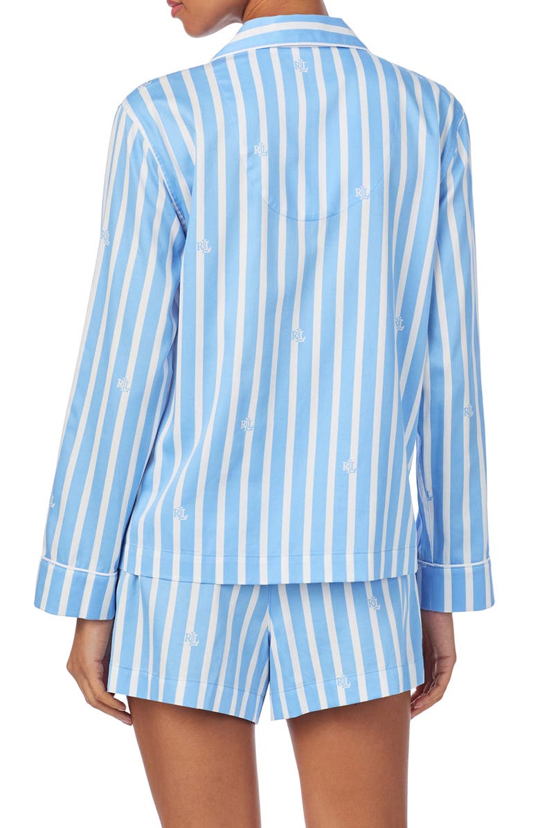 Lauren Ralph Lauren Stripe Short Pajamas, Alternate, color, 