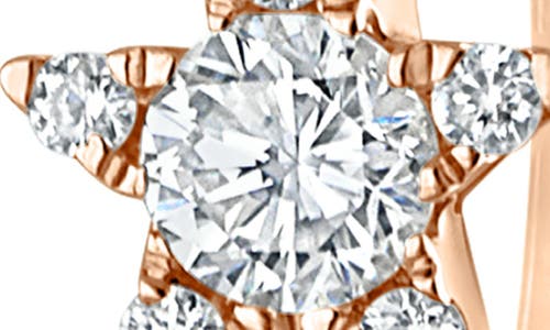 MARIA TASH MARIA TASH DIAMOND STAR ETERNITY SINGLE CLICKER HOOP EARRING