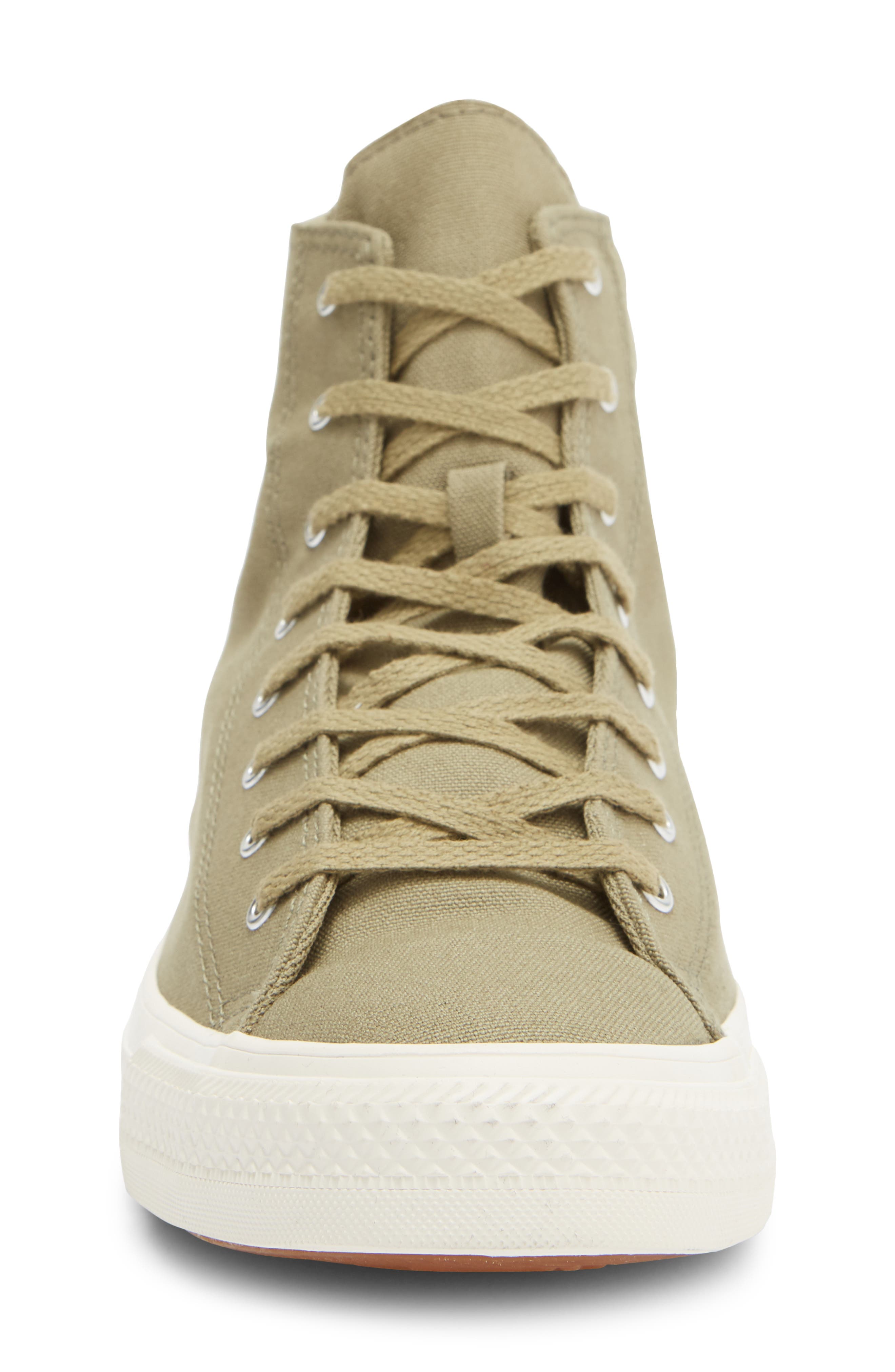 Converse Gender Inclusive Chuck Taylor<sup>®</sup> All Star<sup>®</sup> High Street Mid Cold Star Sneaker, Alternate, color, Mossy Sloth/ Egret