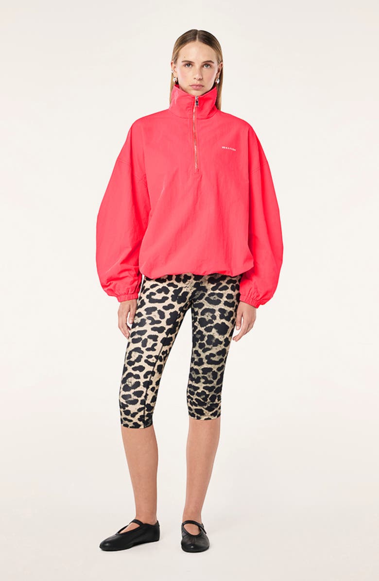 P.E Nation Engage Half Zip Windbreaker, Alternate, color, Diva Pink