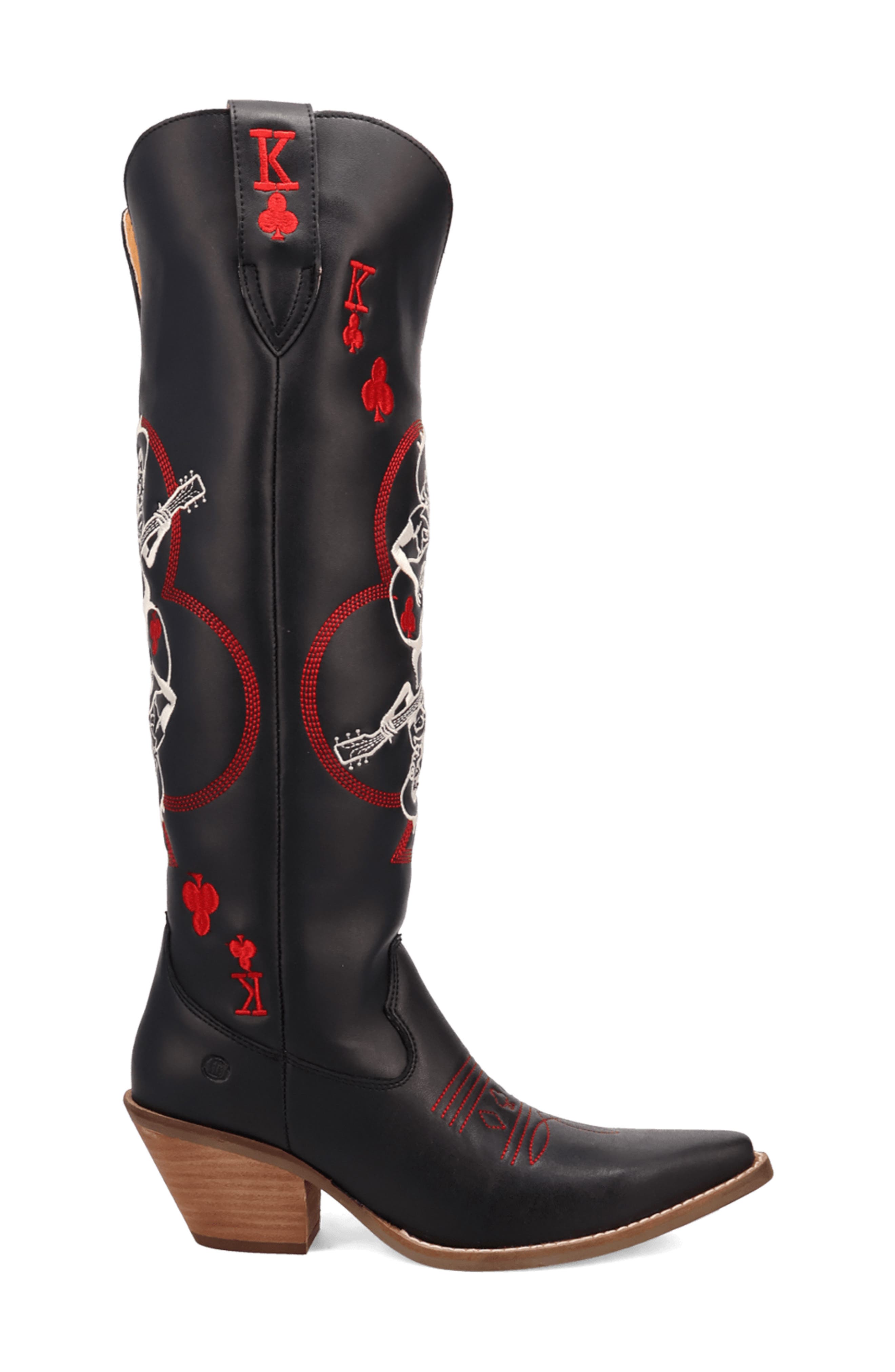 King of Clubs Western Boot, Alternate, color, BLACK
