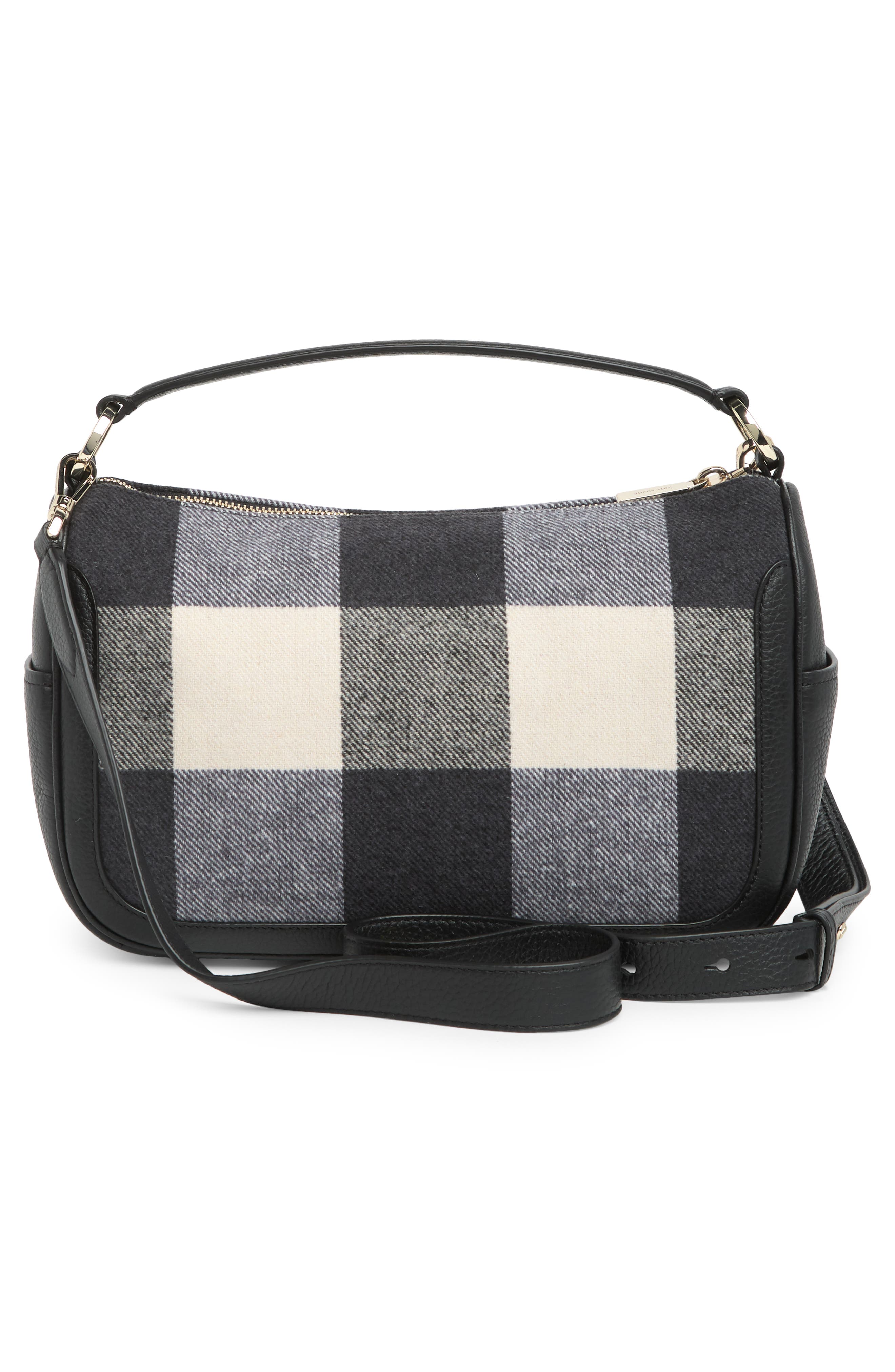 Kate Spade New York smoosh check crossbody bag, Alternate, color, 