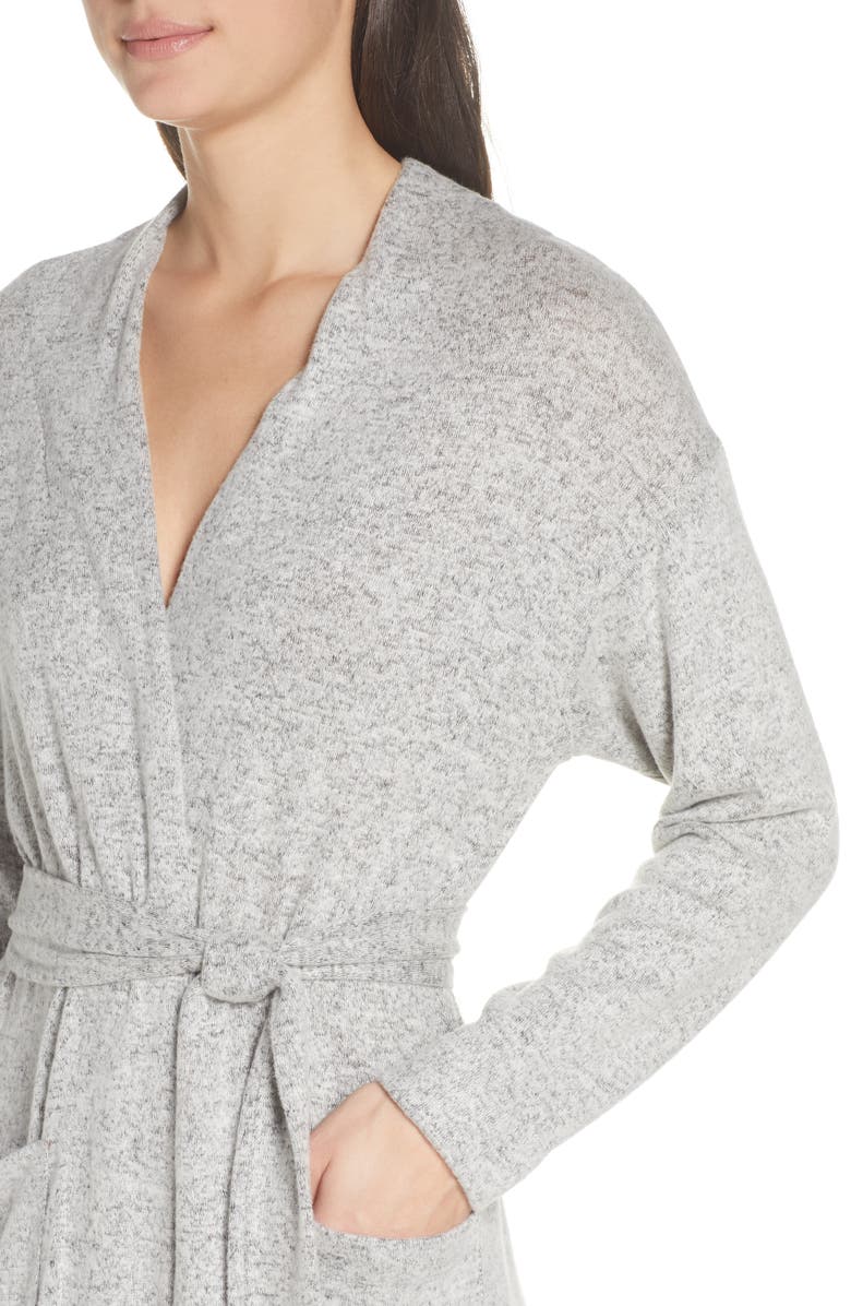Socialite Brushed Hacci Wrap Robe, Alternate, color,