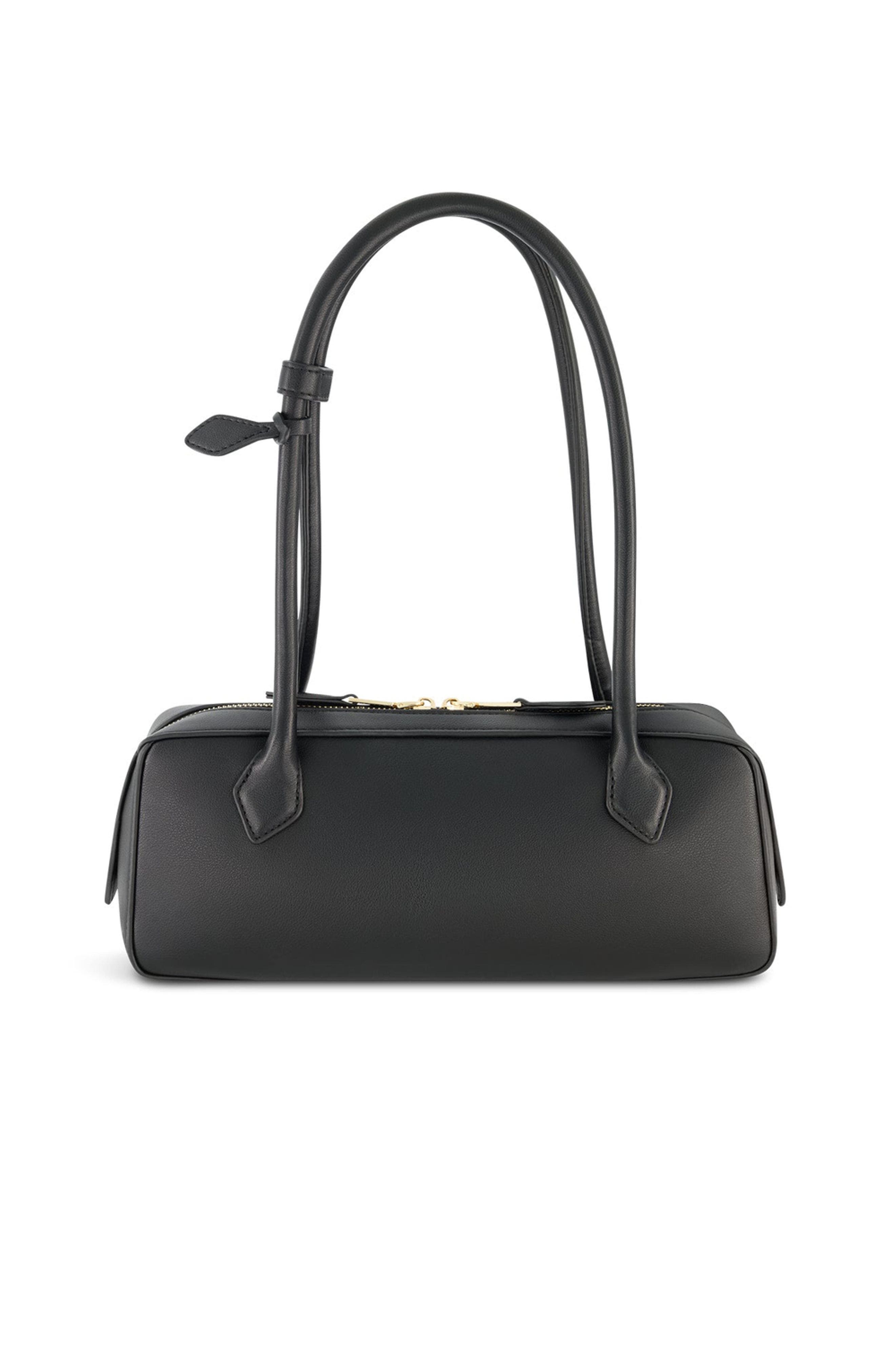 The Noli Shop Reese Leather Bag, Main, color, Black