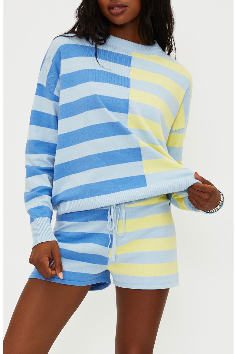 Callie Cotton Blend Sweater, Main, color, MARINA STR