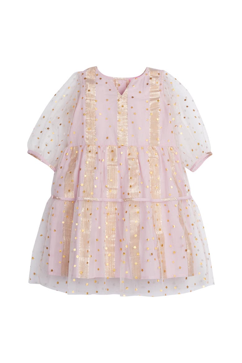 Kids' Madaket Dress, Main, color, Pink Metallic Stars/Stripes
