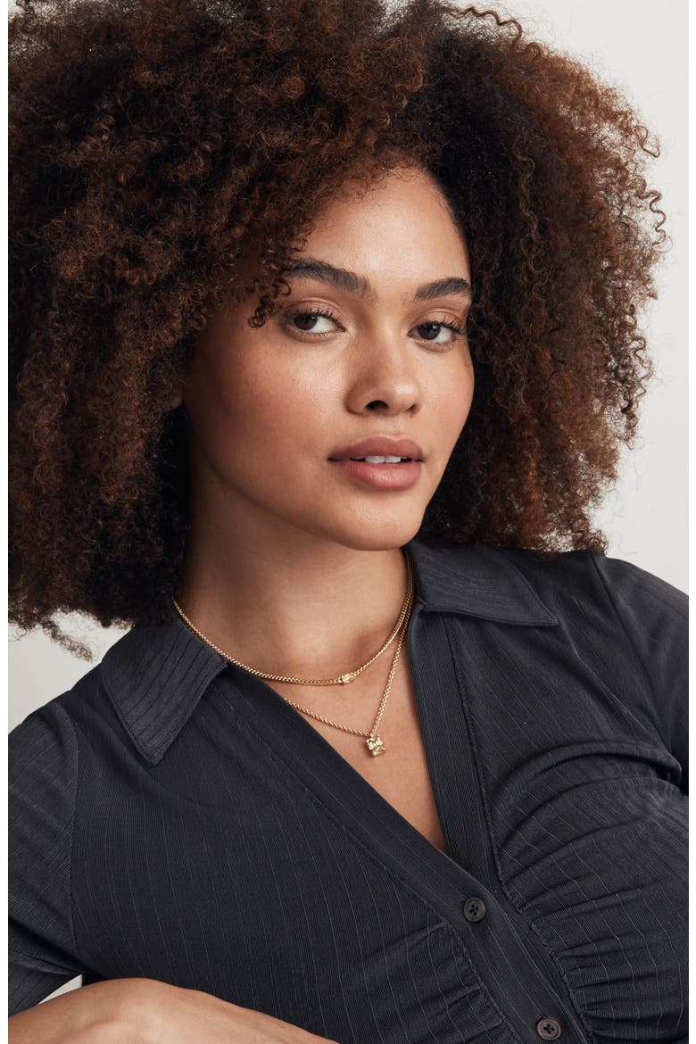 Crystal Layered Chain Necklace, Alternate, color, HONEYDEW