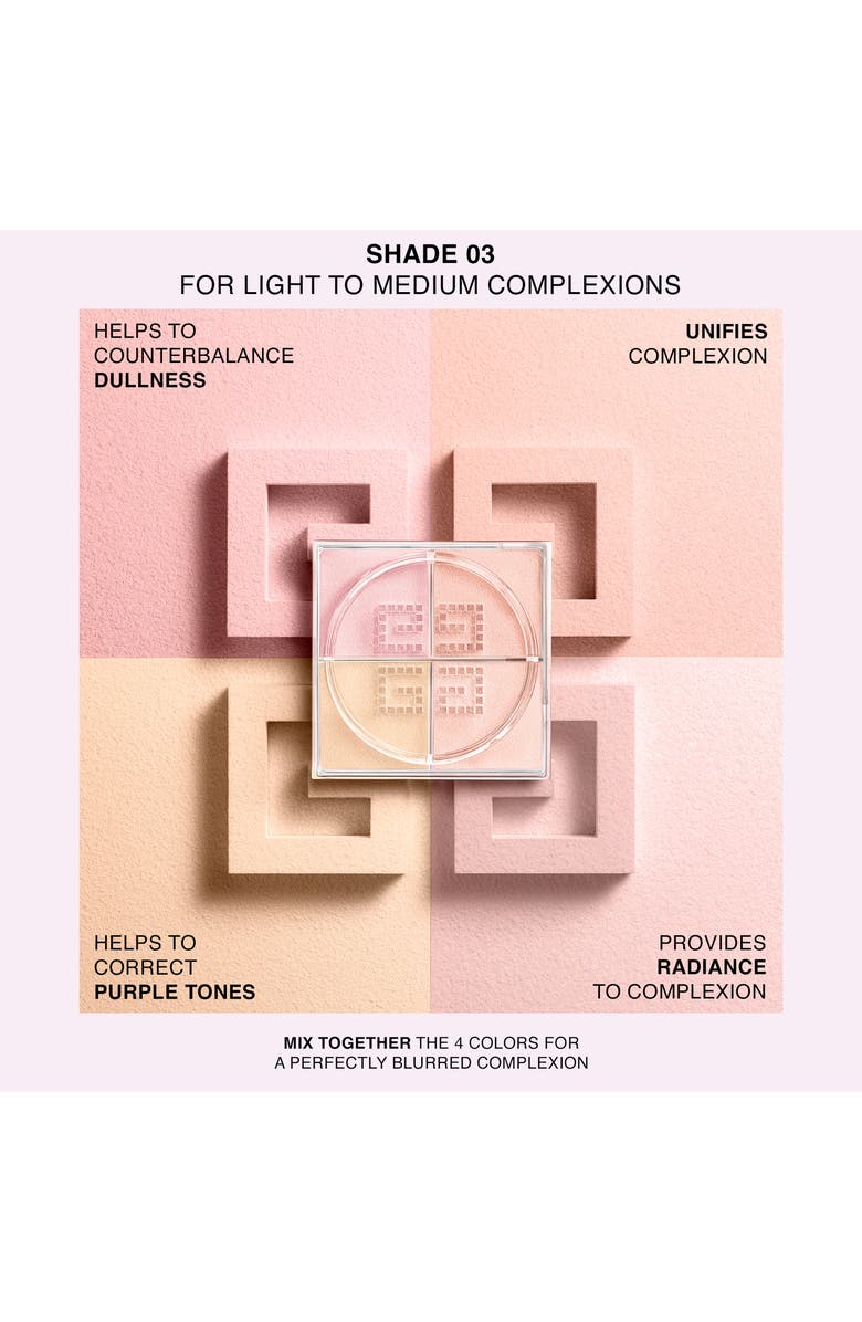 Givenchy Mini Prisme Libre Illuminating & Color-Correcting Loose Powder, Alternate, color, 03 Voile Rose