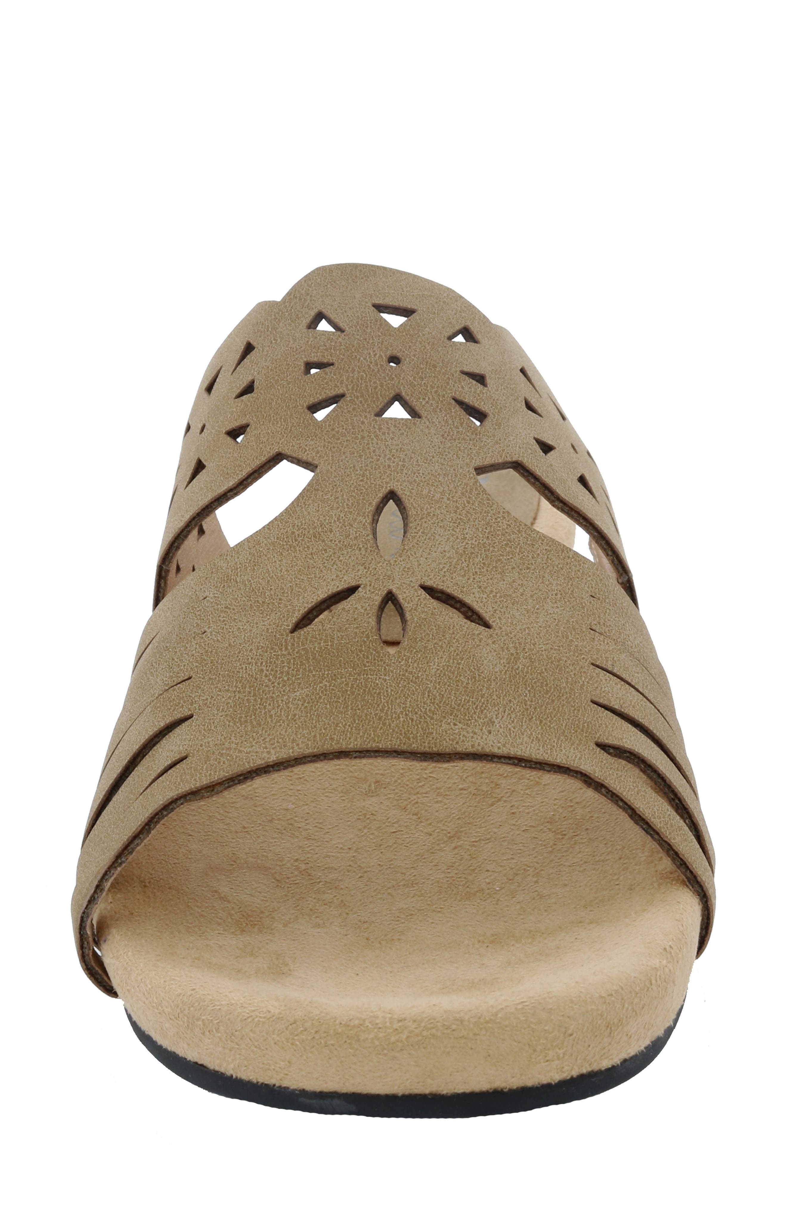 Nikole Slide Sandal, Alternate, color, KHAKI