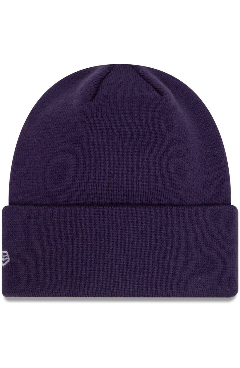 New Era Men's New Era Purple AC Milan Seasonal Color Cuffed Knit Hat, Alternate, color, Purple
