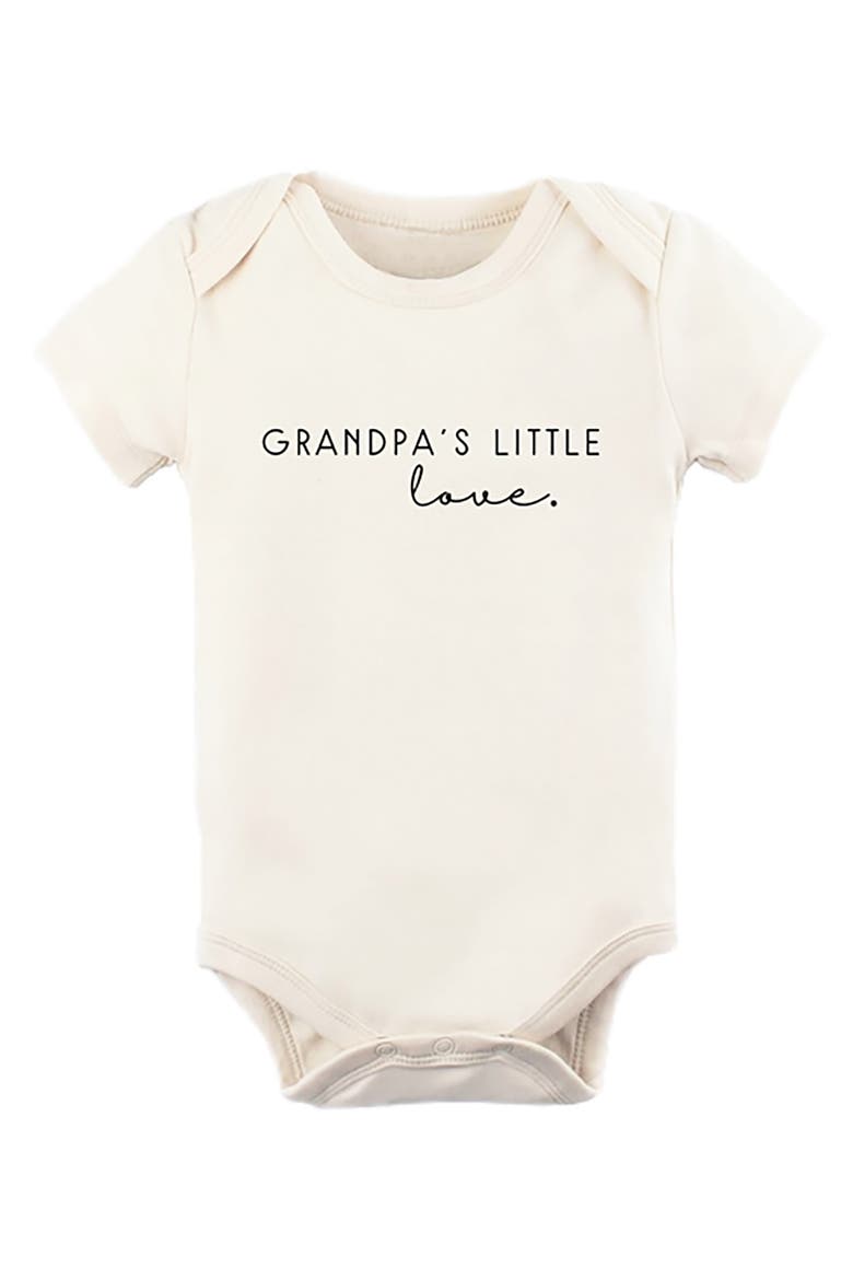 Grandpa's Little Love Organic Cotton Bodysuit, Main, color, NATURAL
