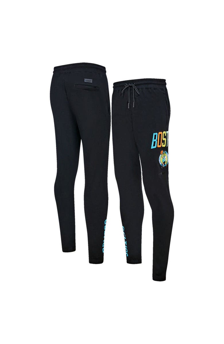 PRO STANDARD Men's Pro Standard Black Boston Celtics Washed Neon Sweatpants, Main, color, Black
