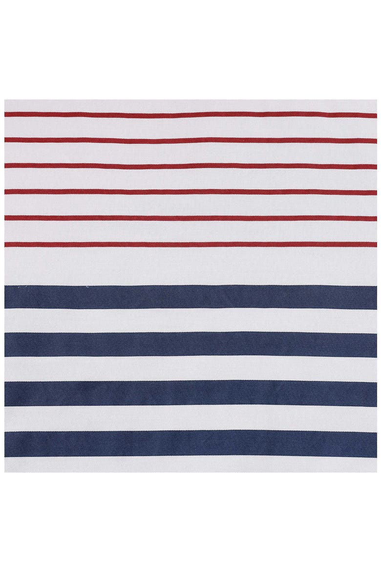 Brooklyn Stripe Duvet Cover & Shams Set, Alternate, color, BEIGE/ BLUE/ RED