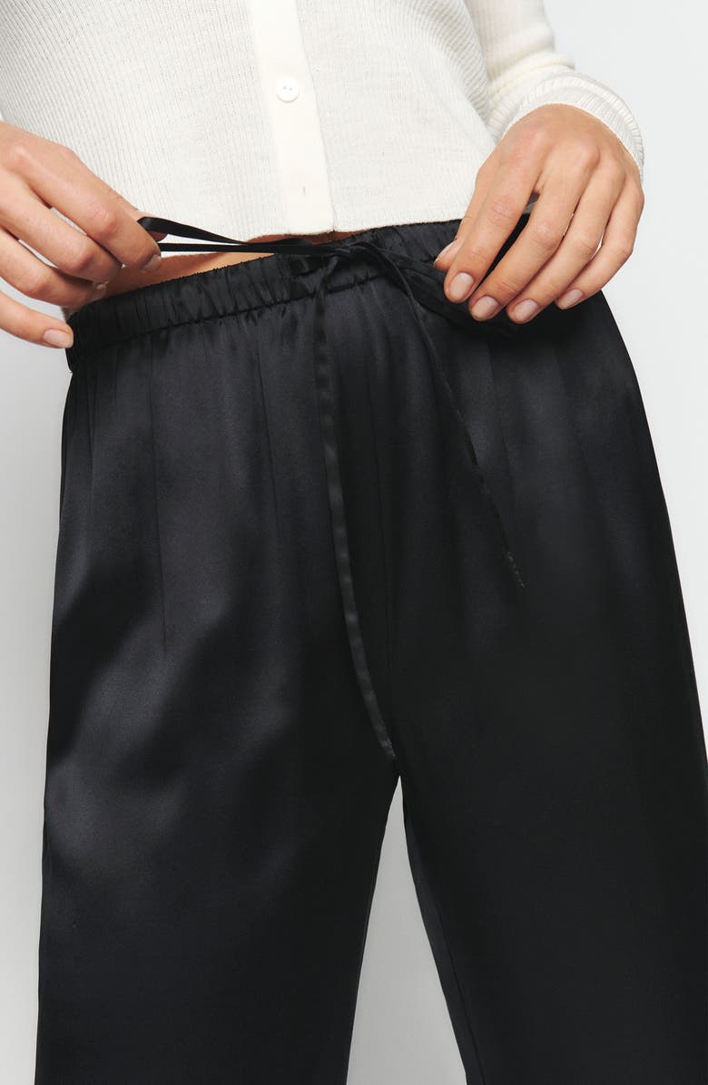 Reformation Olina Wide Leg Silk Pants, Alternate, color, 
