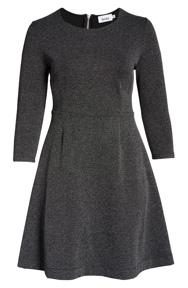 Leota Carly Jacquard Fit & Flare Dress, Alternate, color, 