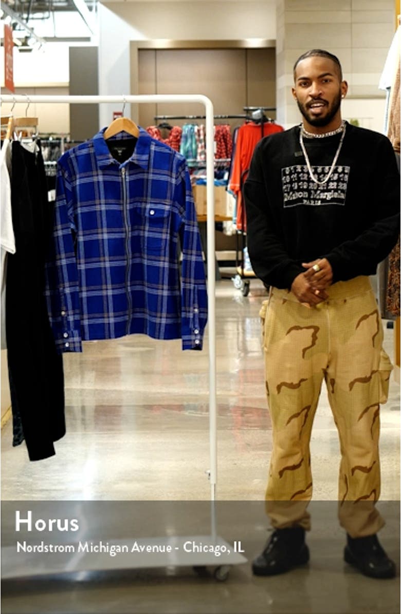 Dalton Flannel Zip Front Overshirt, sales video thumbnail