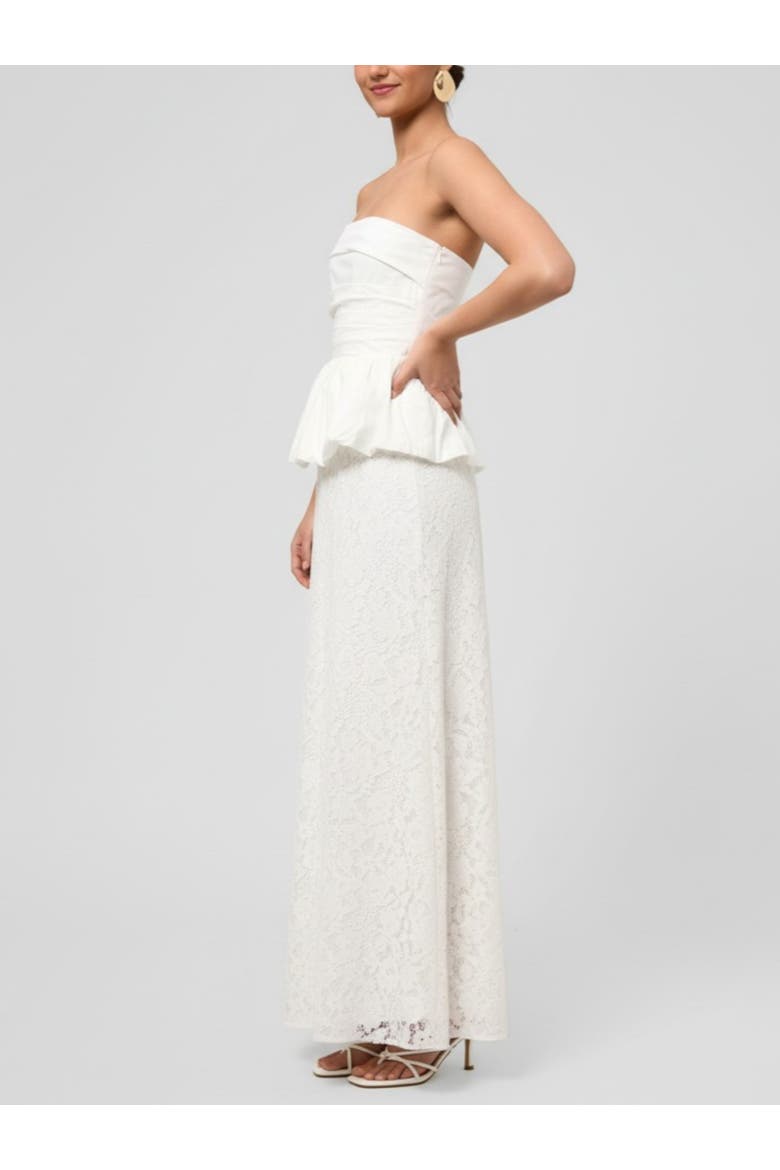 Odette Strapless Maxi Dress, Alternate, color, White