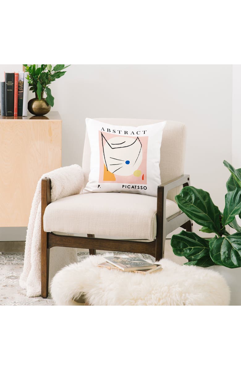 Deny Designs Picatsso Accent Pillow, Alternate, color, Pink