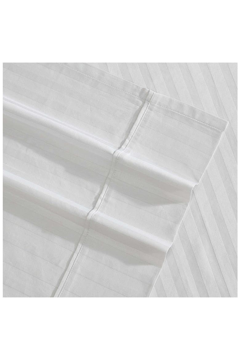 Dobby Stripe Cotton Sheet Set, Alternate, color, LIGHT PASTEL GREY