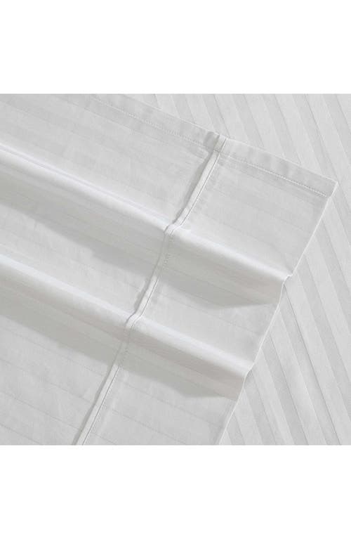 Vera Wang Dobby Stripe Cotton Sheet Set In Light Pastel Grey