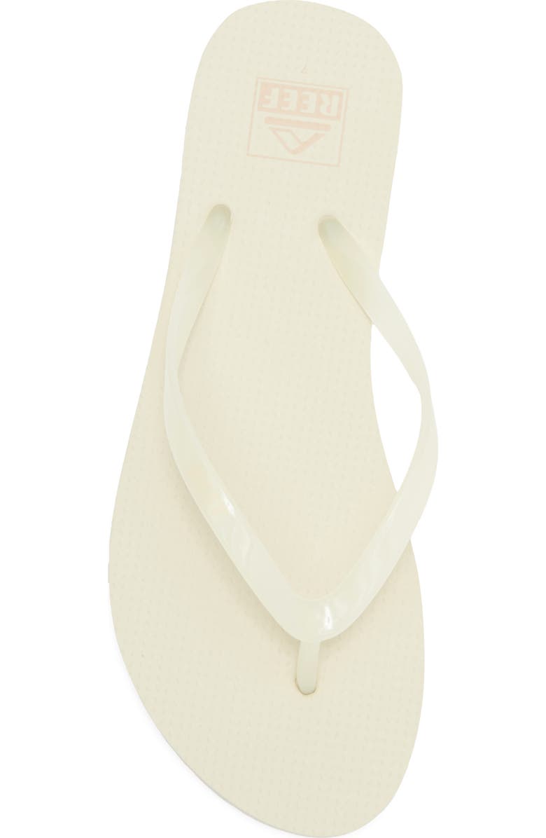 Reef Seaside Jelly Strap Flip Flop, Alternate, color, Clear/ White