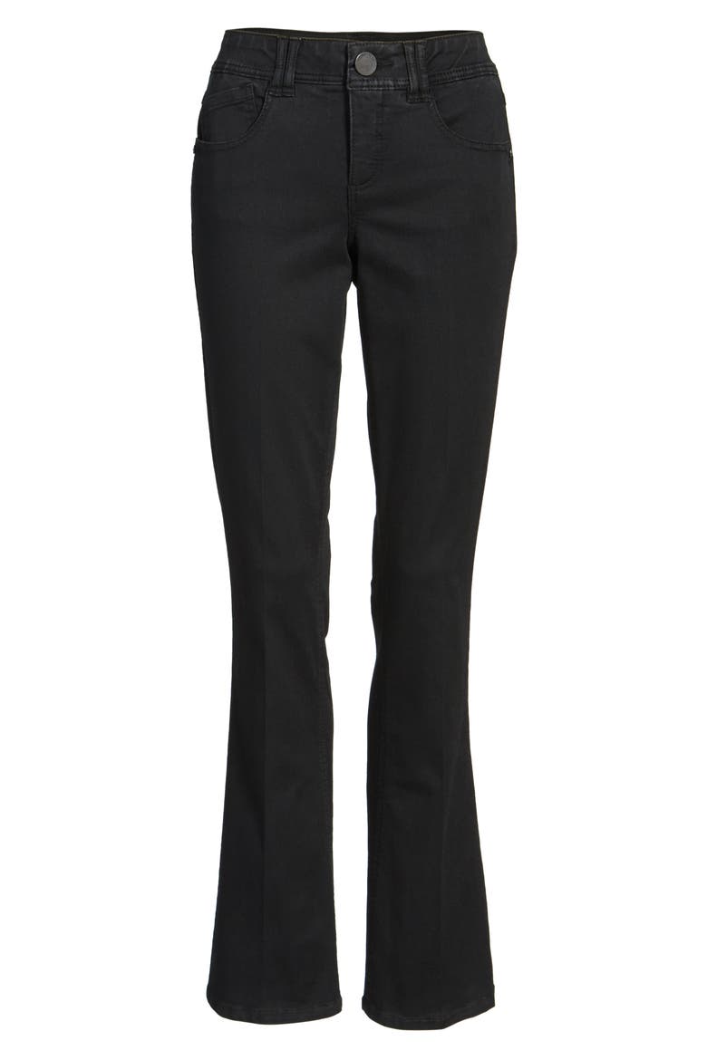 'Ab'Solution Itty Bitty Bootcut Jeans (Nordstrom Exclusive), Alternate, color, BLACK